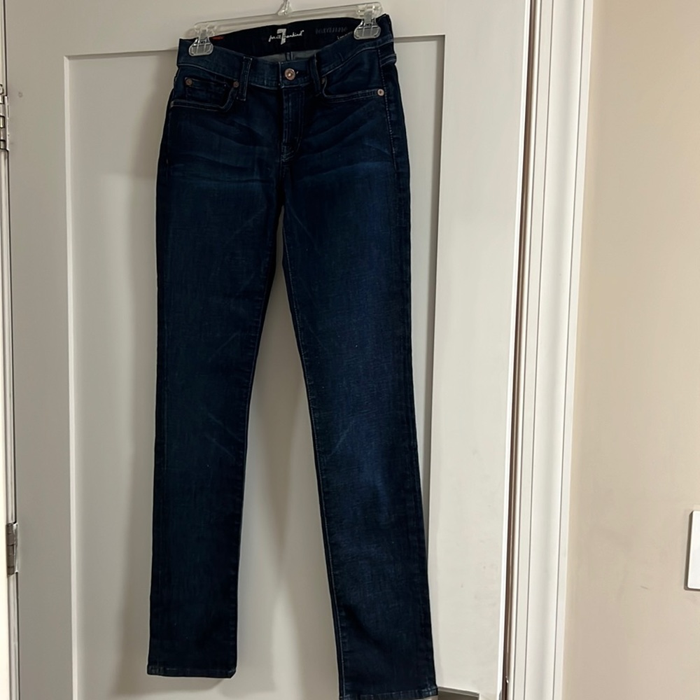 7 for All Mankind Roxanne Ankle in Dark Blue